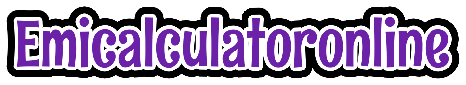 Emicalculatoronline