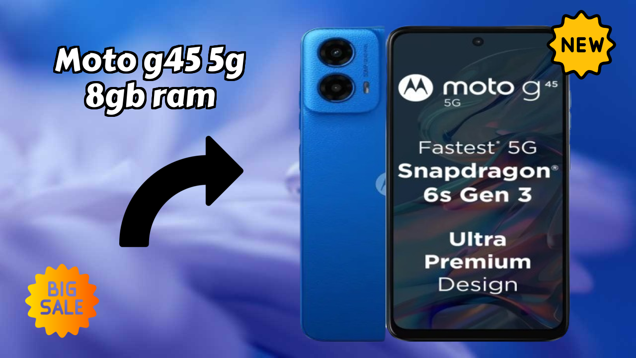 Moto G45 5G 8GB RAM Display Size: 6.5 Inches (16.51 Cm) Screen Review
